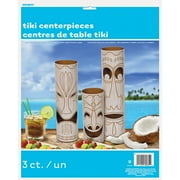 Paper Tiki Totem Pole Centerpiece Decorations, 3-Count