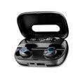 thumbnail image 2 of Auriculares Bluetooth-Compatible con Auriculares en Ore Auriculares Digital Pantalla Portátil Portátil Funcionamiento Música Sonido Auriculares con caja de carga Negro seitruly EL017146-01B, 2 of 7
