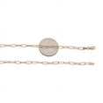 thumbnail image 4 of 14k Rose Gold 3mm Paper Clip Link Necklace (20"), 4 of 4