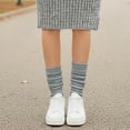 thumbnail image 3 of allydrew Knee High Slouchy Scrunch Socks for Women (Set of 3), Black Khaki Gray, 3 of 6