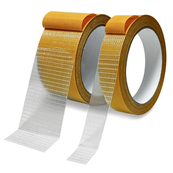 Cinta de tela de doble cara Birllaid, muy resistente, 2 cm x 10 m, 2 rollos