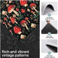thumbnail image 3 of Red Mushroom Leaf Black Pattern Kitchen Rugs Sets Of 3,Kitchen Runner Rugs Non Skid Washable,Decorative Kitchen Floor Mats for Kitchen,Sink,Laundry,17"x30"+ 17"x47" + 17"x59", 3 of 6