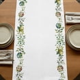 thumbnail image 5 of Table Runners 72 Inches Long Dress Scarves, Green Eggs Easter Farmhouse Kitchen Table Runner, Coffee Tablerunners, Leaves Elegant Pastoral Botanical 16x72 Inch, 5 of 9
