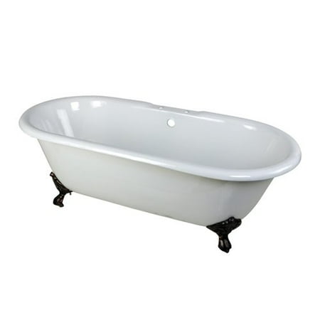 UPC 663370286568 product image for Kingston Brass VCT7D663013NB5 66 inches Cast Iron Double Ended Clawfoot Bathtub  | upcitemdb.com