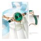thumbnail image 4 of Relojes de cuarzo con esfera pequeña y diamantes para mujer, reloj de pulsera de cristal con vendaje, reloj de pulsera de lujo de marca para mujer, 4 of 5