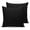 Black, variant on Burnt Orange 24x24 Pillow Covers Set of 2, Farmhouse Solid Orange Color Modern Art Throw Pillow Covers Decorative Couch Cushion Case, Microfiber Square Pillowcases for Bedroom Car Living Room