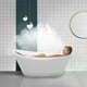 thumbnail image 5 of Tina de Baño Minimalista Ninon Bañera de Material Acrílico Sin Hidromasaje Capacidad 300 L Color Blanco, 5 of 6