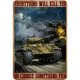 thumbnail image 1 of Placa Metal Vintage Elige Algo Pintura Hierro Rectangular 20x30 Cm, 1 of 9