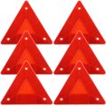 thumbnail image 4 of 6 Pcs Réflecteurs Triangulaires pour Véhicule Panneau de Sécurité Signalisation Triangulaire à Déplacement Lent, 4 of 9