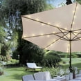 thumbnail image 4 of Mainstays 72-Count Solar Powered Warm White LED Patio Umbrella Lights - Black Wire, 4 of 6