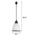 thumbnail image 3 of FSLiving J Type Track Light 3-Pack Frosted Glass Mini Pendant Light Customizable - Bronze, 3 of 6