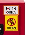 thumbnail image 6 of Liquid Safety Cabinet 4 Gallons Flammable Red Hazardous Storage Cabinet, 6 of 22