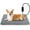 Gray, variant on Cat Heating Pad, Waterproof Heated Cat Dog Bed with Adjustable Temperature & Timer, Electric Pet Mat for Indoor Cats Dogs, Chew Resistant Steel Cord(Large : 35"x24" Brown)