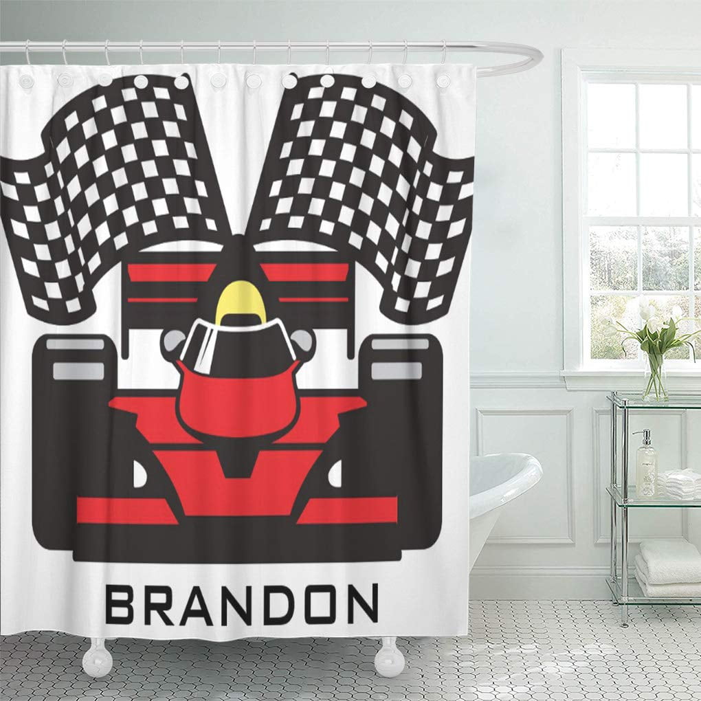 SUTTOM Sports Auto Racing Game Car Nascar Race Shower Curtain 66x72 inch Walmart Canada