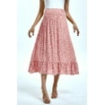 thumbnail image 3 of Yesfashion Wholesale Maternity Dress Women's High Waist Floral Print Pleated Maxi Skirt Casual Flowy Swing A Line Long Skirts, 3 of 9