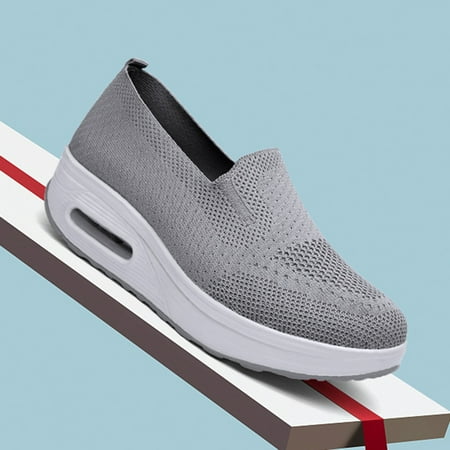 

Winter Savings Clearance! SuoKom Sneakers for Women Casual Breathable Mesh Air Cushion Soft Shoes Walking Shoes Slip On Sneakers Women s Fashion Sneakers