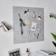 thumbnail image 3 of Tablero de fieltro Tablero de notas Tablero de alfiler de empuje Decoración de pared para notas Imágenes fotografía Memo Oficina Decoración para hogar gris BLESIY tablón de anuncios, 3 of 7