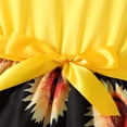 thumbnail image 2 of PatPat Robe à Imprimé Floral de Tournesols Rouge/jaune pour Tout-Petit, 2 of 5