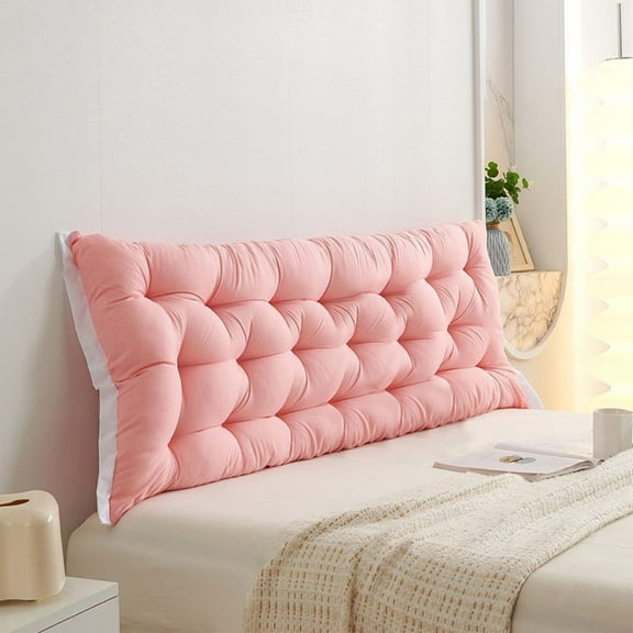 Amacok Headboard Pillow for Bed, Small Bolster Headboard Positioning Support Reading Pillow Cushion, Cushion Headboard for Couch Sofa Backrest Long Pillow, 20X24"