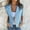 Light Blue, variant on Womens Blazer, Casual Short Sleeve Open Front Jacket, Summer Office Work Tops with Turndown Collar and Button Closure