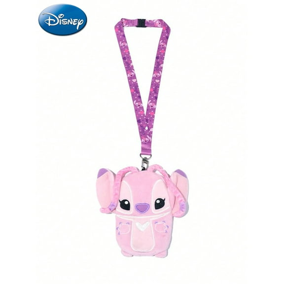 Angel Plush Pouch Cell Phone Case with Lanyard, Carabiner Clip for Card Holder, ID Holder,Phone 1 Count