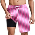 thumbnail image 2 of Vetsdori Mens Shorts Lining 2 in 1 Swim Trunks Short Pants Summer Beach,Dry Fit Casual Breathable Shorts for Men Hombre,Size XXL, 2 of 5