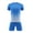 Light Blue, variant on ZACPNCV Boys Soccer Jersey and Short Sets Quick Dry Sports Training Uniform Knit Dark Blue 14-16 Years