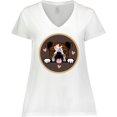 thumbnail image 3 of Inktastic English Bulldog Gift for Dog Lover Women's Plus Size V-Neck T-Shirt, 3 of 5