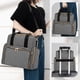 thumbnail image 5 of Bolsa de viaje para maquillaje LUXJA, grande, con 3 fundas extraíbles, color gris, 5 of 8