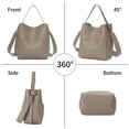 thumbnail image 4 of KALUNMA Women's Lightweight Crossbody Handbag,Vegan Leather Shopper Bag with Wide Adjustable Shoulder Strap for Daily Use, 4 of 8