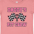 thumbnail image 4 of Inktastic Daddy's Pit Crew Design with Checkered Flags Girls Baby T-Shirt, 4 of 5