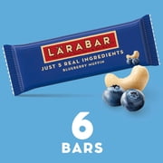 Larabar Blueberry Muffin Fruit and Nut Bars, Gluten Free and Vegan, 9.6 oz, 6 Count