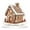 Khaki#1, variant on MOQIN Christmas Decorations Indoor Resin Gingerbread Houses Decor - Gingerbread House Christmas Village Collectible Buildings Figurines Ceramic Shop House for Holiday Xmas Decor Gift
