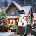 thumbnail image 2 of Snowman Inflatable Holiday Mailbox Cover and Topper, 2 of 3