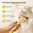 thumbnail image 5 of Pet Hair Removal Tool, 2025 Upgrade Double Sided Dematting Comb for Dogs Cats, Mini Portable Cat Hair Removal Brush, Multipurpose Pet Grooming Supplies (White-Gray, Large), 5 of 10
