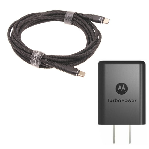 27W Fast Home Charger TurboPower PD for Motorola Razr Ultra (2025) - 6ft TYPE-C Cable USB-C Power Adapter Travel Wall