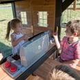 thumbnail image 5 of Backyard Discovery Canyon Creek Cedar Wood Swing Set, Slide, Clubhouse, Rock Wall, 5 of 10