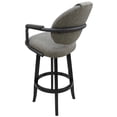 thumbnail image 2 of Tobias Designs 30" Metal Extra Tall Bar Stool with Upholstered Seat in Gray, 2 of 2