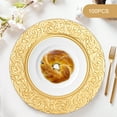 thumbnail image 2 of Gold Charger Plates Bulk 100Pcs Elegant Gold Chargers for Dinner Plates Wedding & Event Decorative Charger Plates Set, 2 of 13
