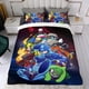 thumbnail image 4 of Mega Man Conjunto de sábanas temático, trío de piezas, cómodo y amigable con la piel, diseño único, regalo de decoración para el hogar para familiares, amigos y fans,135cm *200cm, 4 of 6