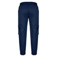 thumbnail image 4 of Cargo Joggers Pants For Men Casual Drawstring Elastic Waist Tapered Work Cargo Pants Outdoor Hiking Trousers With Pockets, 4 of 6