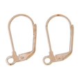 thumbnail image 3 of E260 - 50 pcs (25 pairs) Rose Gold Plated Leverback Earrings - 18x11mm, 3 of 3