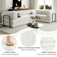 thumbnail image 4 of Harper & Bright Designs Boneless Couch Modular L-Shaped Sofa, Sponge Compression Sofa Sleeper Free combination, Foam Floor Sofa Bed with for Living Room, Beige, 4 of 16