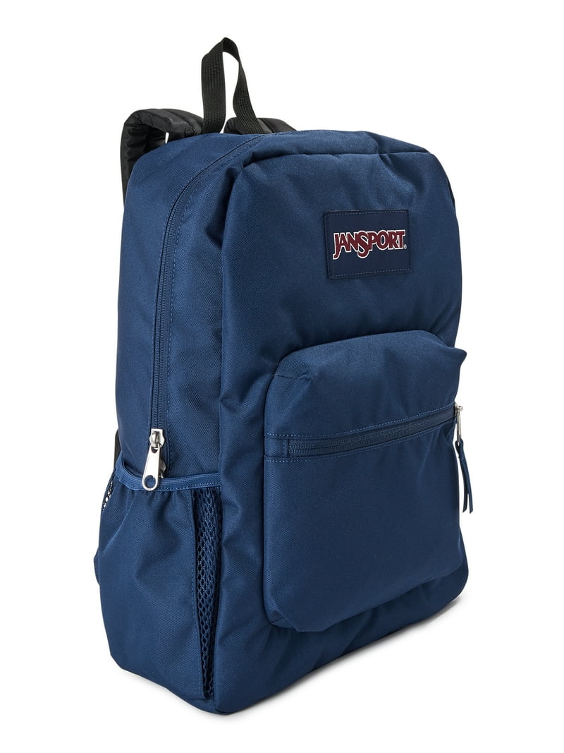 JanSport Cross Town Unisex Navy Blue School Bookbag Backpack