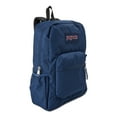 thumbnail image 3 of JanSport Unisex Cross Town Backpack School Bag Navy Blue, 3 of 5
