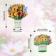 thumbnail image 2 of Tarjeta de flores emergente para mamá, tarjeta plegable de flores 3D de 9,75 x 9,75 pulgadas para el día de la madre, tarjeta de ramo con sobre en blanco para cumpleaños, día de la madre, aniversario, 2 of 7