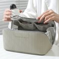 thumbnail image 3 of Bolsa cosmético para mujer, de maquillaje a la moda, gran capacidad para el trabajo (estilo gris uno) Sywqhk Para Estrenar, 3 of 5