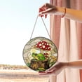 thumbnail image 2 of Frog and Mushroom Stained Glass Suncatcher, Whimsical Forest Decor, Nature Inspired Art, Cottagecore Home Accent, Gift for Nature Lover 1905450195, 2 of 4