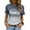 Gray, variant on Aloohaidyvio Graphic T Shirts for Women,Summer Women's Vintage Beach Shirt Spring Short Sleeve Crew Neck T-Shirt 2024 Casual Graphic Tees