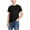 Black, variant on Kids Short Sleeve Tee Basic Summer Plain Tshirts Boys Girls Casual Solid Color Tops 1-15 Years